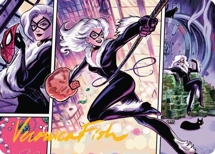 Image of Black Cat, Cunning Thief Art Card (Gold-Stamped Signature) [Marvel's Spider-Man Art Series]
