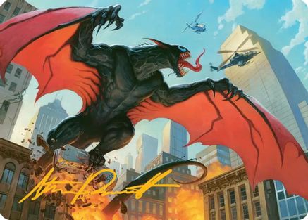 Image of Grendel, Spawn of Knull Art Card (Gold-Stamped Signature) [Marvel's Spider-Man Art Series]