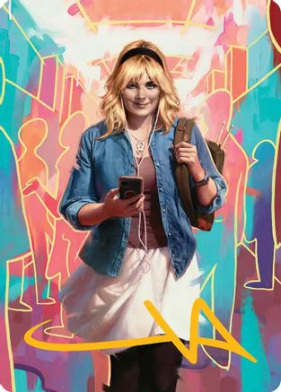 Image of Gwen Stacy Art Card (Gold-Stamped Signature) (13/54) [Marvel's Spider-Man Art Series]