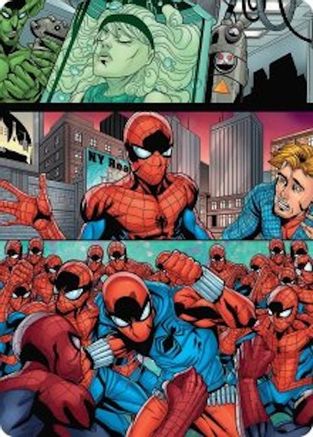 Image of The Clone Saga Art Card [Marvel's Spider-Man Art Series]