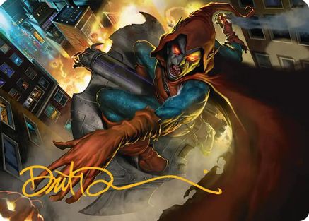Image of Hobgoblin, Mantled Marauder Art Card (Gold-Stamped Signature) [Marvel's Spider-Man Art Series]