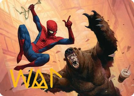 Image of Wisecrack Art Card (Gold-Stamped Signature) [Marvel's Spider-Man Art Series]