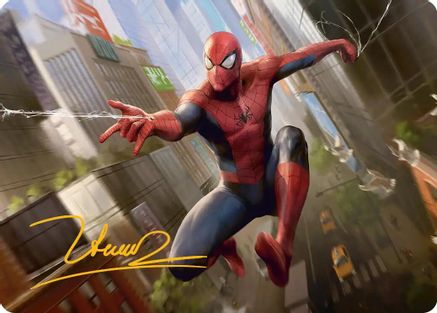 Image of Amazing Spider-Man Art Card (24/54) (Gold-Stamped Signature) [Marvel's Spider-Man Art Series]