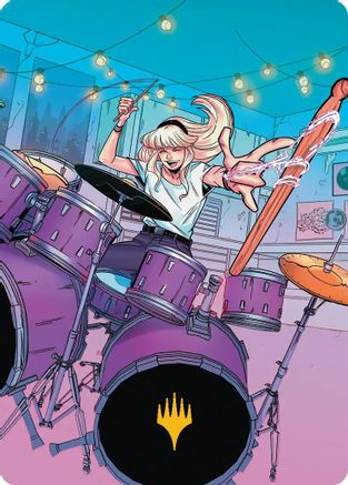 Image of Gwen Stacy Art Card (Gold-Stamped Planeswalker Symbol) (34/54) [Marvel's Spider-Man Art Series]