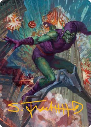 Image of Green Goblin Art Card (26/54) (Gold-Stamped Signature) [Marvel's Spider-Man Art Series]