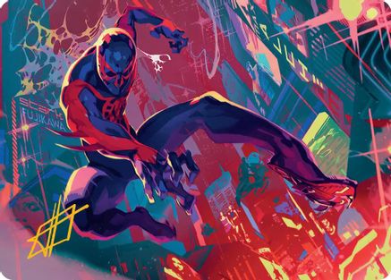 Image of Spider-Man 2099 Art Card (Gold-Stamped Signature) [Marvel's Spider-Man Art Series]