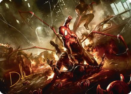 Image of Superior Spider-Man Art Card (Gold-Stamped Signature) [Marvel's Spider-Man Art Series]