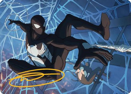 Image of Symbiote Spider-Man Art Card (Gold-Stamped Signature) [Marvel's Spider-Man Art Series]