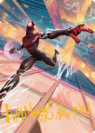 Image of Ultimate Spider-Man Art Card (Gold-Stamped Signature) [Marvel's Spider-Man Art Series]