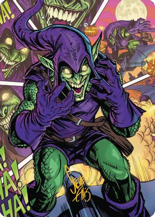 Image of Green Goblin Art Card (49/54) (Gold-Stamped Signature) [Marvel's Spider-Man Art Series]