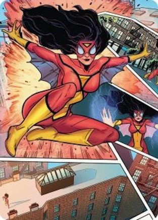 Image of Spider-Woman, Stunning Savior Art Card [Marvel's Spider-Man Art Series]