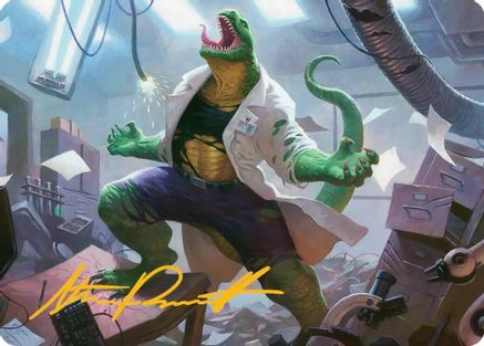 Image of Lizard, Connors's Curse Art Card (Gold-Stamped Signature) [Marvel's Spider-Man Art Series]