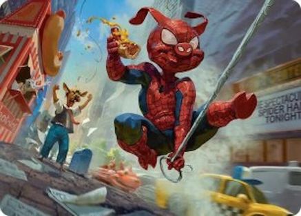 Image of Spider-Ham, Peter Porker Art Card [Marvel's Spider-Man Art Series]