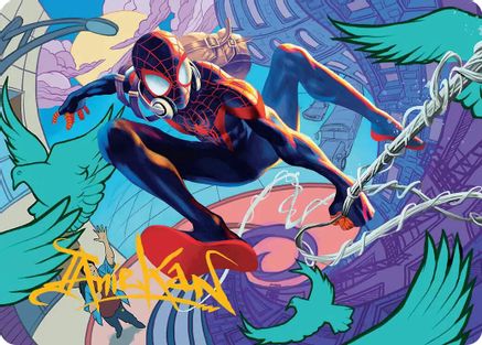 Image of Spider-Man, Brooklyn Visionary Art Card (Gold-Stamped Signature) [Marvel's Spider-Man Art Series]