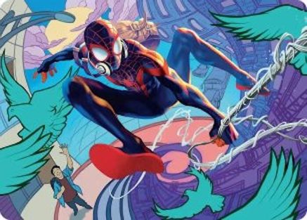 Image of Spider-Man, Brooklyn Visionary Art Card [Marvel's Spider-Man Art Series]
