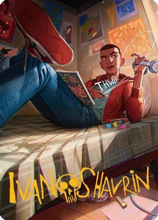 Image of Miles Morales Art Card (Gold-Stamped Signature) [Marvel's Spider-Man Art Series]