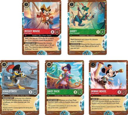 Image of Disney Cruise Promos (Set of 5)  - Disney Lorcana Promo Cards Holofoil