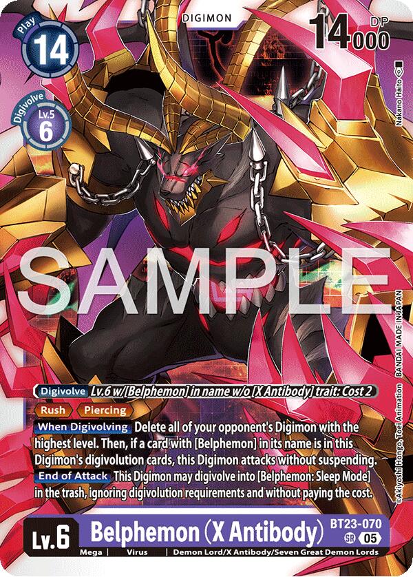 Image of Belphemon [BT23-070] (X Antibody) [Hackers' Slumber]