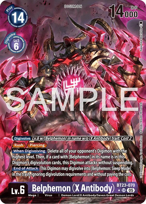Image of Belphemon [BT23-070] (X Antibody) (Alternate Art) [Hackers' Slumber]
