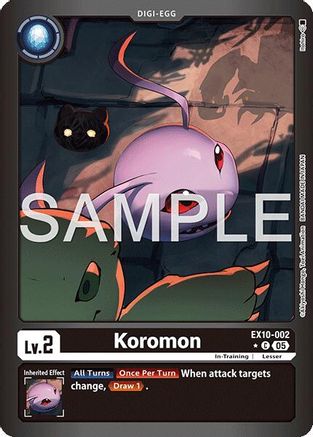 Image of Koromon [EX10-002] (Limited Foil) [Sinister Order]