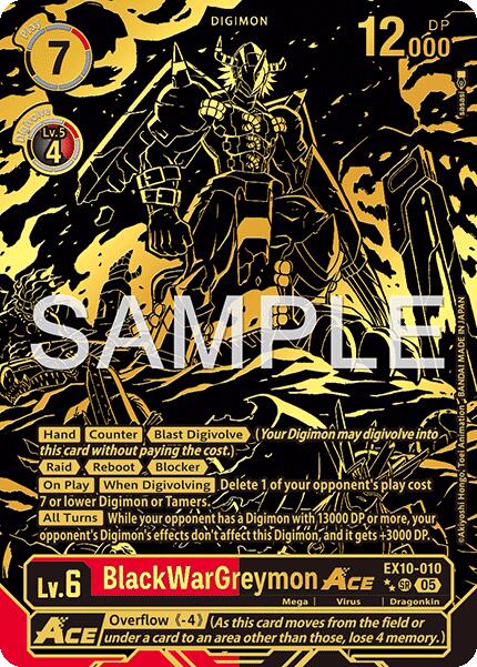Image of BlackWarGreymon ACE [EX10-010] (Rare Pull) [Sinister Order]