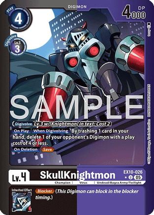 Image of SkullKnightmon [EX10-026] (Limited Foil) [Sinister Order]