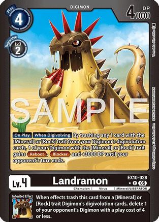 Image of Landramon [EX10-028] (Limited Foil) [Sinister Order]