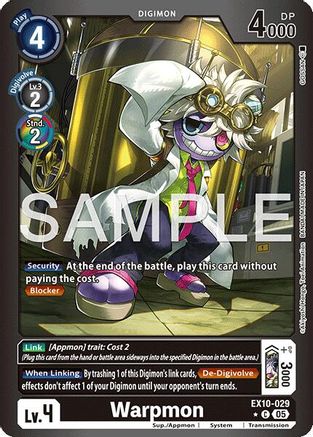 Image of Warpmon [EX10-029] (Limited Foil) [Sinister Order]