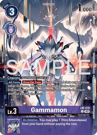 Image of Gammamon [LM-016] (Sinister Order Legend Pack) [Sinister Order]