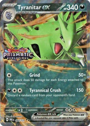 Image of Tyranitar ex (064/131) (Prismatic Evolutions Stamp) [Miscellaneous Cards]