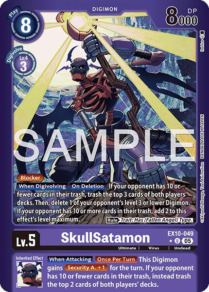 Image of SkullSatamon [EX10-049] (Limited Foil) [Sinister Order]