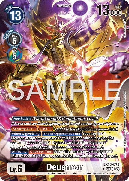 Image of Deusmon [EX10-073] (Alternate Art) [Sinister Order]