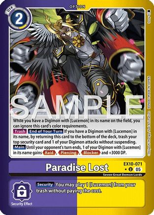 Image of Paradise Lost [EX10-071] (Limited Foil) [Sinister Order]