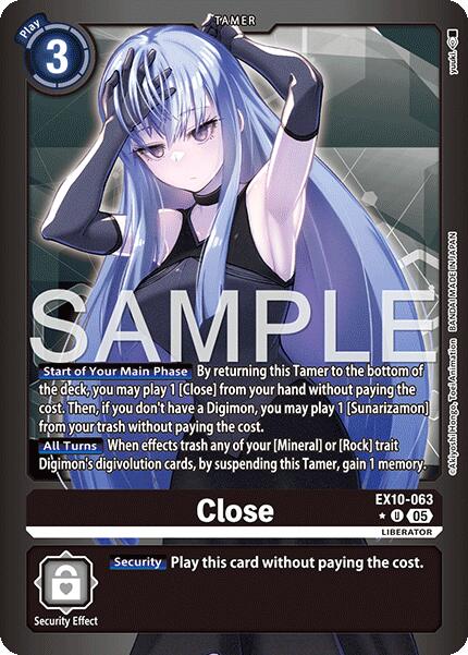 Image of Close [EX10-063] (Limited Foil) [Sinister Order]