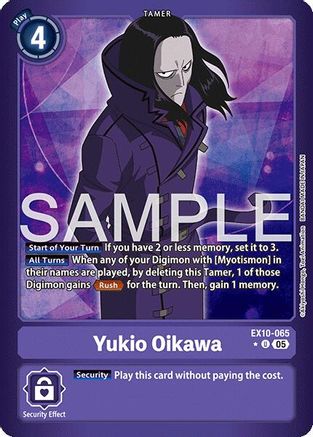 Image of Yukio Oikawa [EX10-065] (Limited Foil) [Sinister Order]