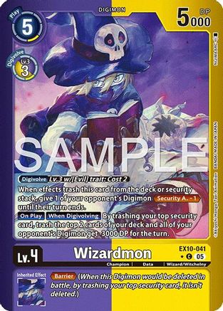 Image of Wizardmon [EX10-041] (Limited Foil) [Sinister Order]