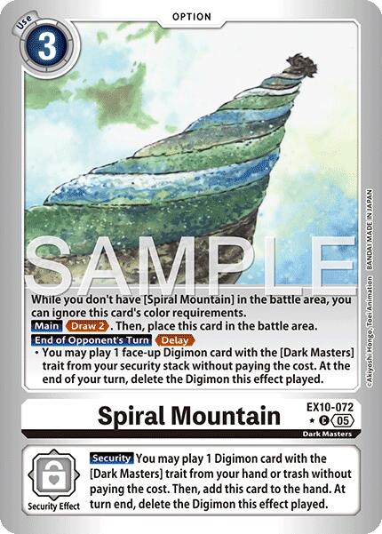Image of Spiral Mountain [EX10-072] (Limited Foil) [Sinister Order]