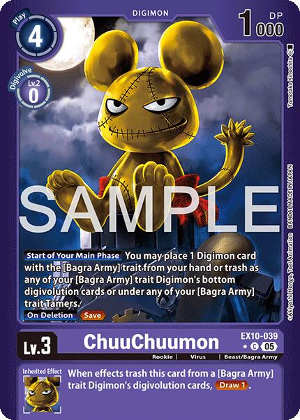 Image of ChuuChuumon [EX10-039] (Limited Foil) [Sinister Order]