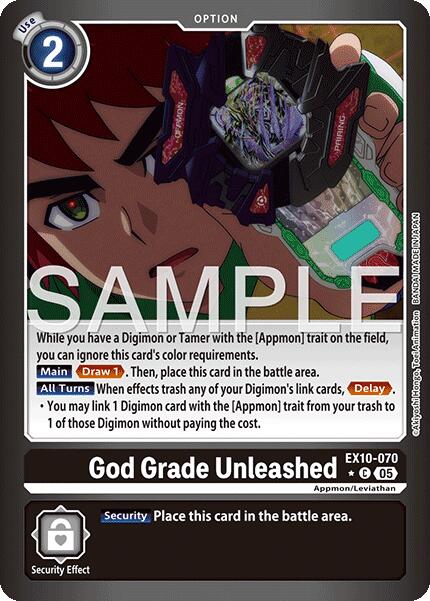 Image of God Grade Unleashed [EX10-070] (Limited Foil) [Sinister Order]