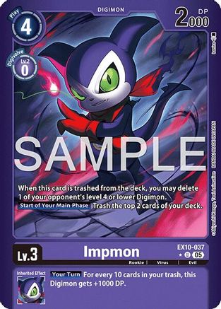 Image of Impmon [EX10-037] (Limited Foil) [Sinister Order]