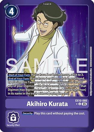 Image of Akihiro Kurata [EX10-066] (Limited Foil) [Sinister Order]