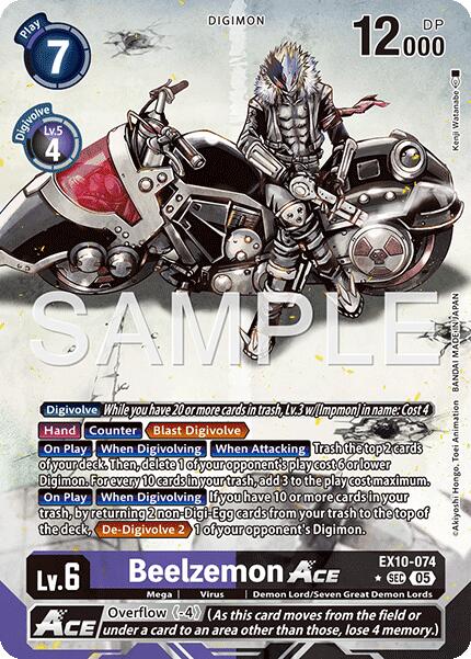 Image of Beelzemon ACE [EX10-074] (Alternate Art) [Sinister Order]