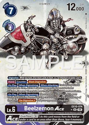 Image of Beelzemon ACE [EX10-074] (Alternate Art) [Sinister Order]
