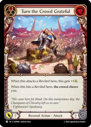 Image of Turn the Crowd Grateful (Red) [SUP049] (Super Slam)  Rainbow Foil