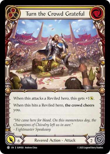 Image of Turn the Crowd Grateful (Yellow) [SUP050] (Super Slam)  Rainbow Foil