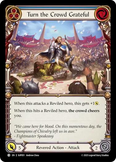 Image of Turn the Crowd Grateful (Blue) [SUP051] (Super Slam)  Rainbow Foil
