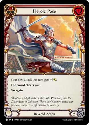 Image of Heroic Pose (Red) [SUP057] (Super Slam)