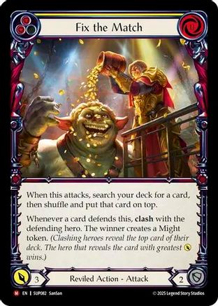 Image of Fix the Match [SUP082] (Super Slam)  Rainbow Foil