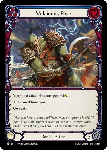 Image of Villainous Pose (Blue) [SUP122] (Super Slam)