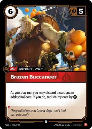 Image of Brazen Buccaneer (002/298) - Origins